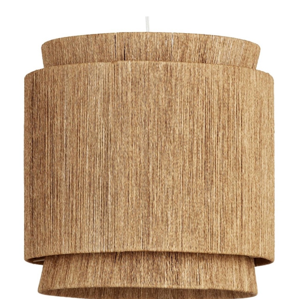 World Market Leyla Natural Fiber 3 Tier Pendant Shade (Set of 2)